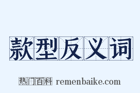 款型反义词是什么意思的图片